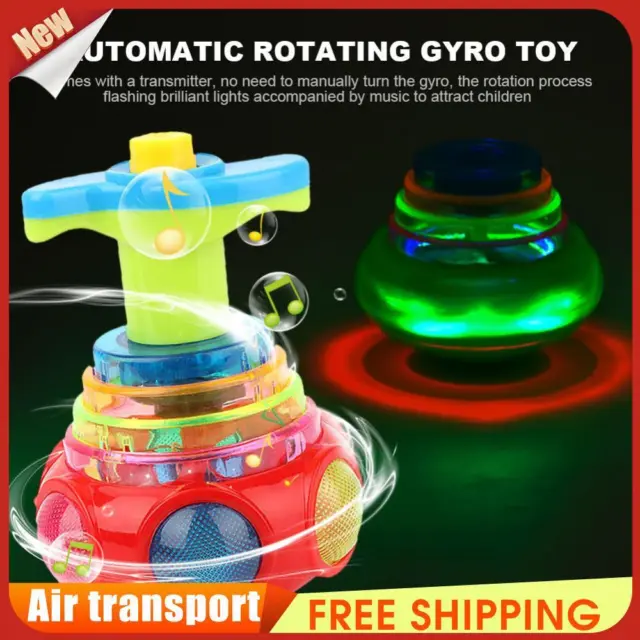 Colorful Flashing Spinning Top Toys Plastic Music Smooth Safe for Children Gifts