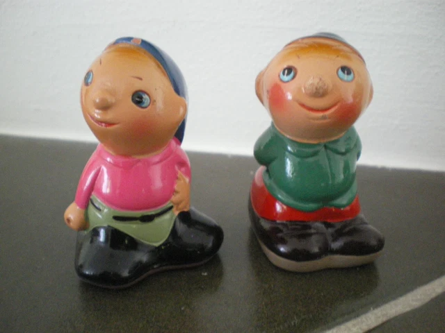 Spitzer punta matita collezione 2 x figure decorative in ceramica