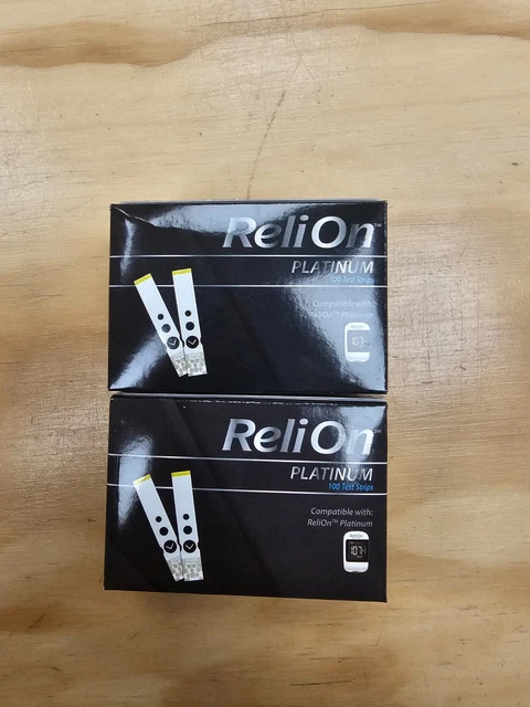 ReliOn Platinum 200ct Diabetic Test Strips Expires 2-28-2025