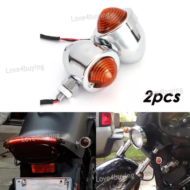 Topzone Clear Motorcycle Turn Signal Lights - Front Replacement For Suzuki Katana 1997-2007 (Includes Bulbs)