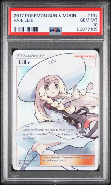 2017 Pokemon Sun & Moon Fa Lillie 147/149 Psa 10 Gm!