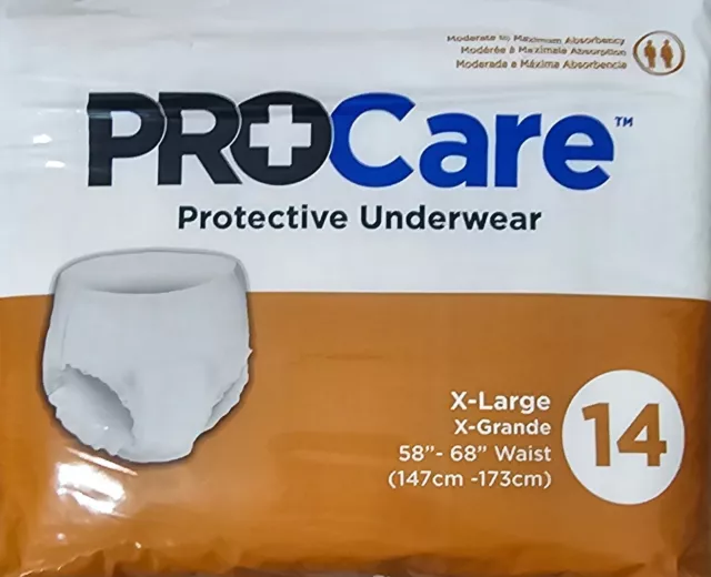 PROCARE PROTECTIVE INCONTINENCE Underwear Pull-Up Style Unisex
