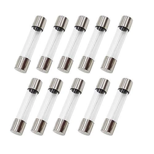 10Pcs F30AL250V 6X30MM 30A Fast Blow Fuse 30 Amp 250V F30AL Glass(1/4" x 1-1/4")