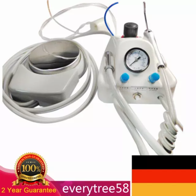 4 Loch Portable Dental Air Turbine Unit Turbineneinheit Mit 3-Wege-Spritze DHL