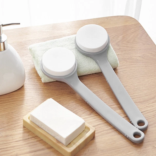 Cepillo de limpieza corporal exfoliante de baño de mango largo y