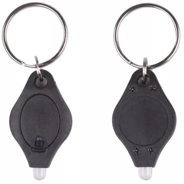 10pcs Mini LED Micro leichte Keychain Squeeze Licht Schlüsselanhänger schwarz