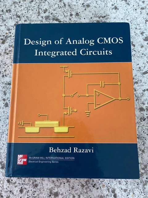 Behza Razavi Textbook DESIGN OF ANALOG CMOS Integrated Circuits by Behzad Razavi (Hardcover ...