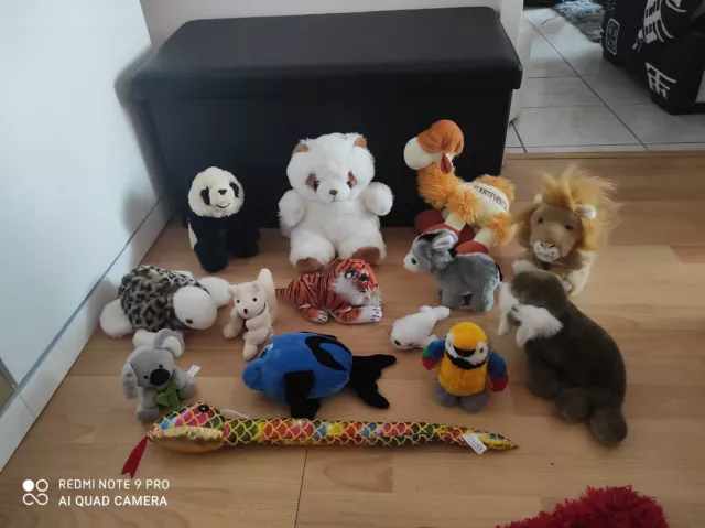 Lot Peluches Animaux Du Monde