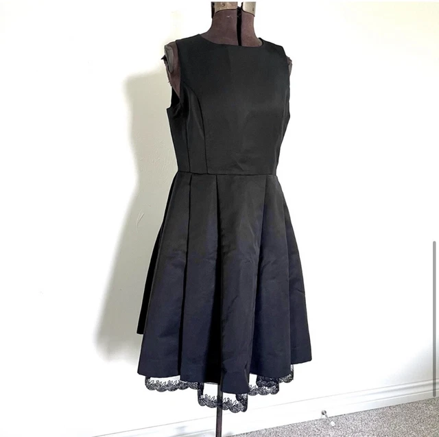 Jason Wu for Target Black Dress Womens Size Small Sequin Scallop Fit & Flare