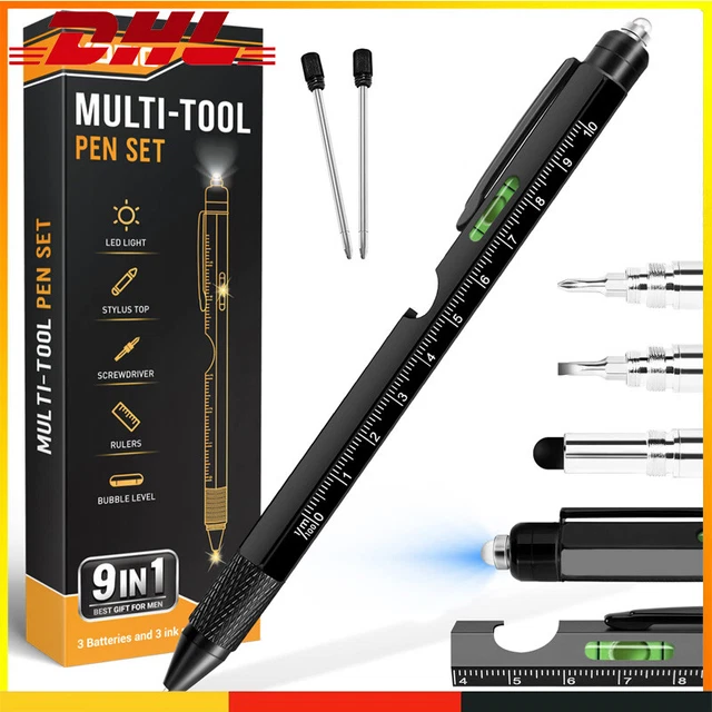 9 IN 1 Tactical Pen Taktischer Messer Stift Defense Kugelschreiber Selbstschutz