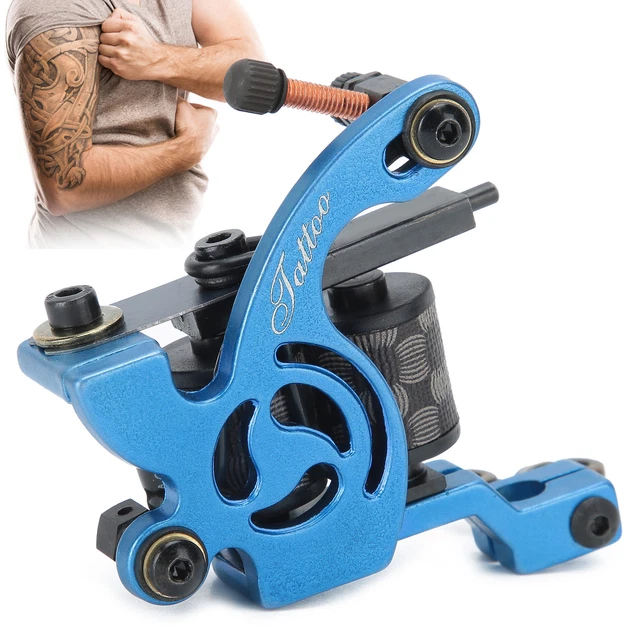 Shader macchina per tatuaggi bobina macchina per tatuaggi fodera shader mulino a vento blu