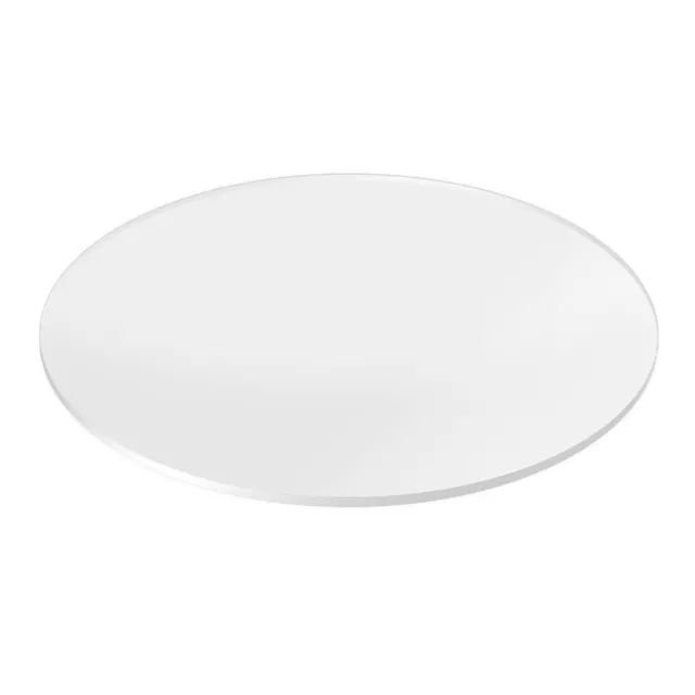 Round Acrylic Plexiglass Sheet Table Top 1/4" Flat Clear Cake Disc Lucite Circle