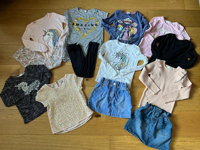 Girls Age 6-7 Years Clothes Bundle, Pjs, Tops, Skirt, Leggings