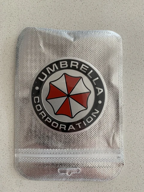 6-Piece Resident Evil Umbrella Corporation Car Emblem Badge Set - Decal Stickers