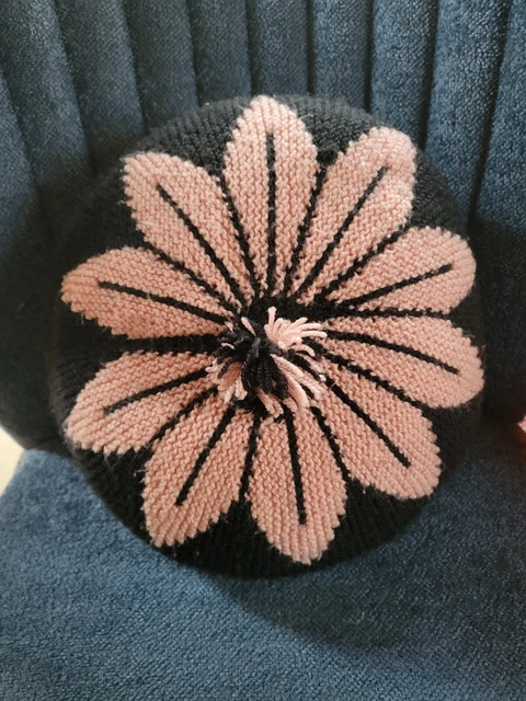 Coussin crochet granny vintage - Décoration