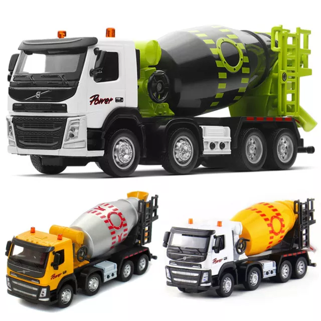 1:50 Cement Mixer Truck Diecast Construction Vehicle Toy Trucks Kids Toys