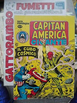 Capitan America Gigante N.4 serie cronologica anno 1980 - Ed.corno Buono++