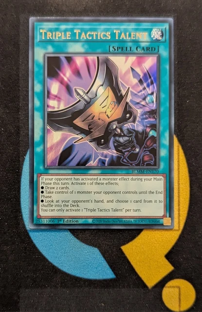 Triple Tactics Talent - BLMM-EN170 - Ultra Rare Karte - 1st Edition Aus Battles Of Legend: Monster Mayhem