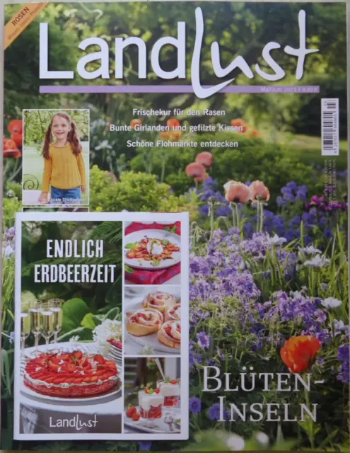Landlust No. 3/23, Mai-Juni 2023. Blüteninseln. Verde Spargel. Flohmärkte