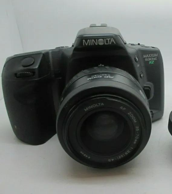Minolta Maxxum 530si RZ 35MM SLR Film Camera With 35-70mm Auto Focus lens GOOD!
