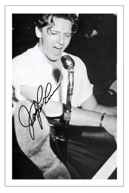 JERRY LEE LEWIS Signed Autograph PHOTO Gift Signature Print Music