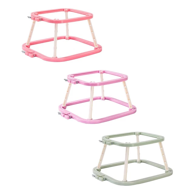 Support Au Sol Pour Broderie & Point De Croix - Cadre Ergonomique PVC - Mains Libres - 30x25x20 Cm - Healifty Accessoire Couture Tricot Projet DIY