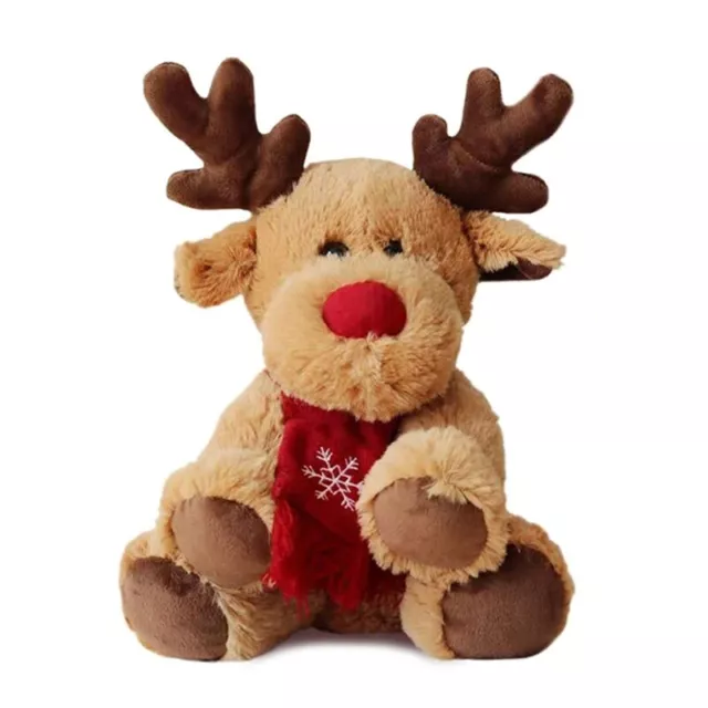 Baby Christmas Elk Shaped Accompany Toy Plush Cartoon Pleasant