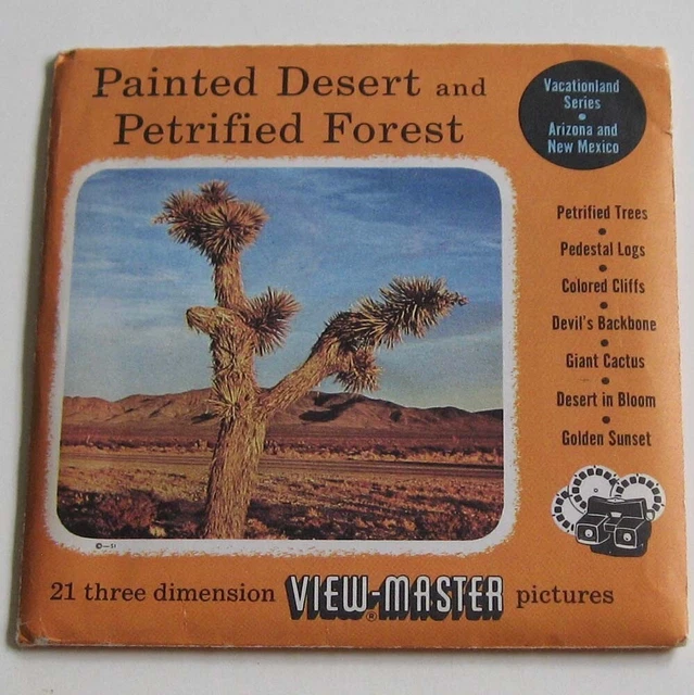 View-Master 3-Reel Packet S3 Painted Desert Petrified Forest Viewmaster Sealed