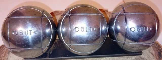 Triplette De Boules De Pétanque Obut 720g - Boules D'occasion En Bon état De Jeu