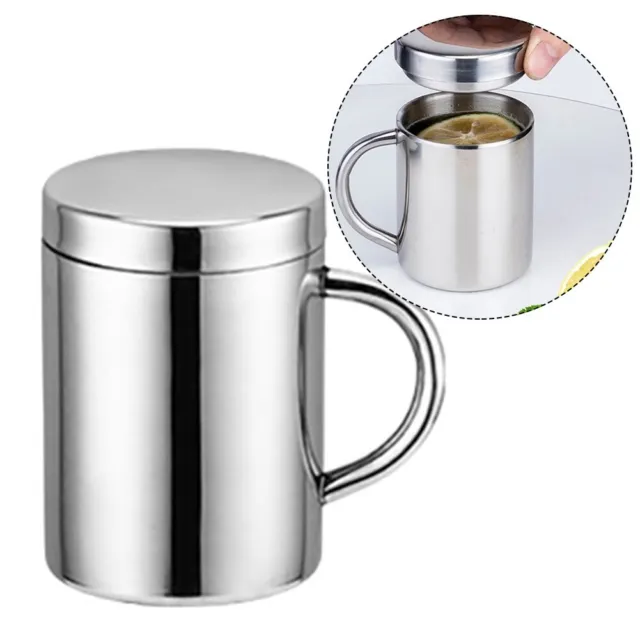 Magicaf French Press Coffee Maker Single Serve 1 Cup Small Stainless Steel Thermal Double Walled French Press 350ml/12oz