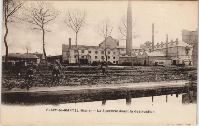 CPA Flavy-le-Martel - La Sucrerie avant la Destruction (1063036)