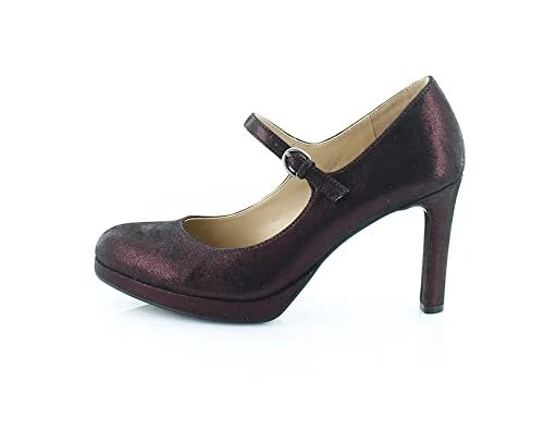 Naturalizer Women's Talissa Platform Cabernet Sauvignon Metallic Leather 8.5