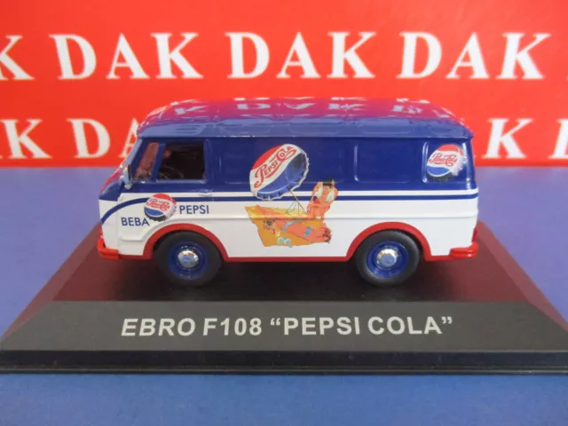 Die cast 1/43 Modellino Furgone Pubblicitario Ebro F108 Pepsi-Cola