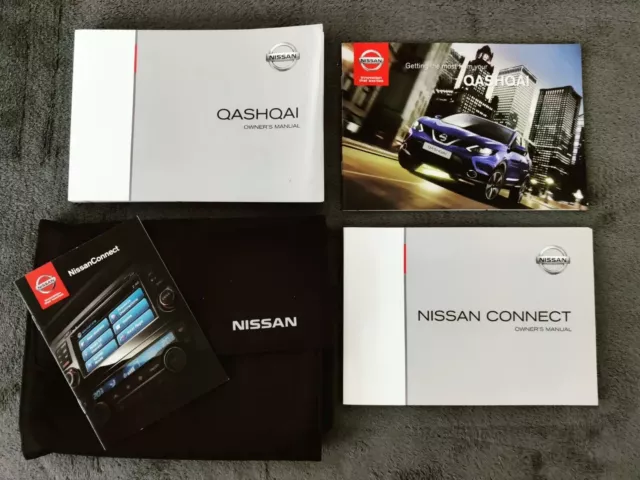 Genuine Nissan Qashqai 2017-2021 Owners Manual Handbook Audio Manual Wallet Pack