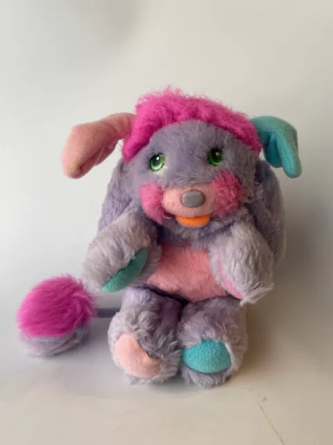 Vintage Popples Plush Pretty Bit Purple Stuffed 8" 1985 American Greetings Corp