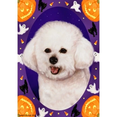 Halloween Garden Flag - Bichon Frise 120371