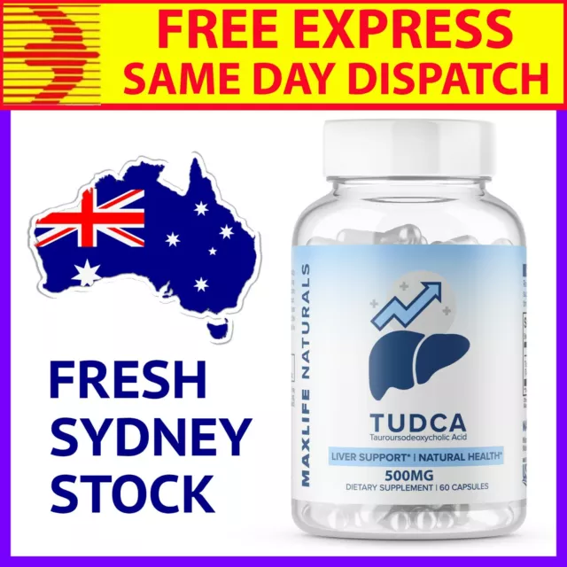 TUDCA - 500mg 60 Caps High Dose, US Quality, Free Express Post