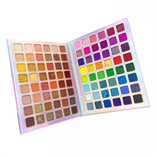 96 Fashion Colors Eyeshadow Shimmer Matte Glitter Eyeshadow Palette Makeup 2