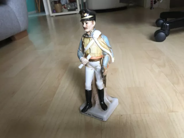 Capodimonte ? - Officier Des Chasseurs Army Soldier Military Figurine