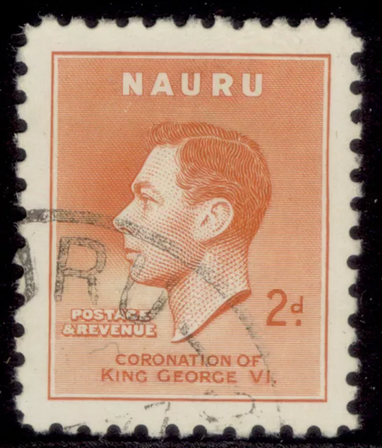 NAURU GVI SG45, 2d orange, FINE USED.