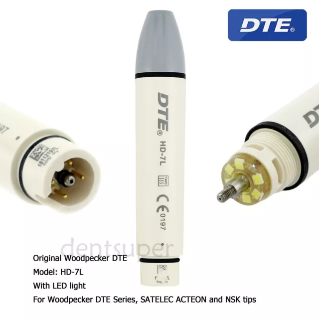 Woodpecker DTE HD-7L Detachable Handpiece LED For LED Ultrasonic Scaler Original