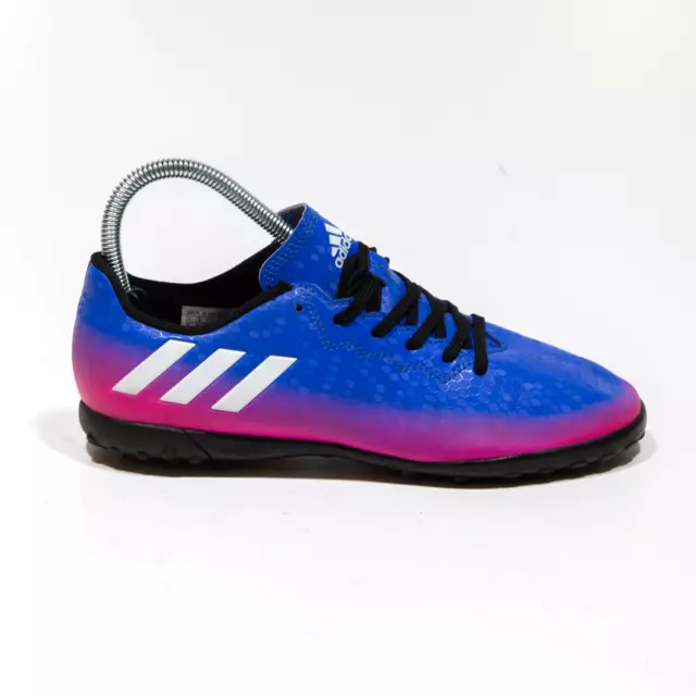 ADIDAS ART BB5655 Messi 16.4 TF Sneaker Trainers Blue Leather Boys UK 4.5