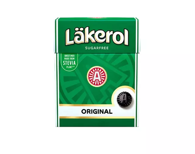 Läkerol ( Lakerol ) Original Sugar Free 25g ( 0.85 oz ) Made in Sweden