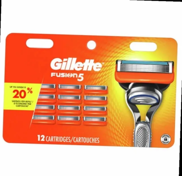 GILLETTE FUSION 5 Razor Blades - 12 Cartridges $32.00 - PicClick