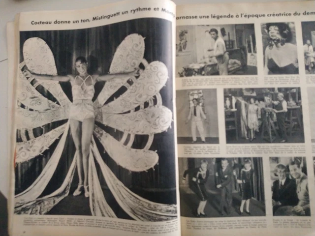 Clipping / Coupure de presse ★ MISTINGUETT & JEAN COCTEAU ★ NOVEMBRE 1957