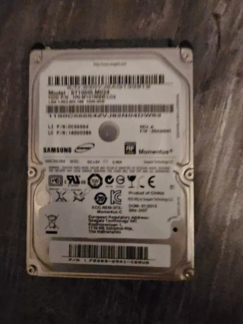 Samsung Spinpoint M8 1TB Intern 5400RPM (ST1000LM024) 2.5 Zoll Festplatte