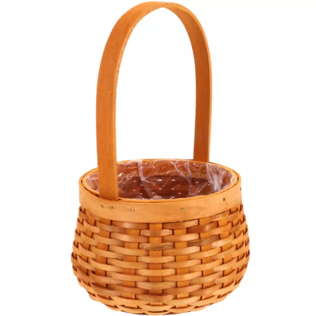 Zerodeko Boho Picnic Basket with Handle & Woven Rattan Design-FI