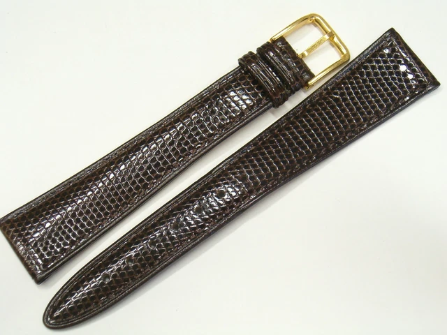 CINTURINO ANSA APERTA VERA LUCERTOLA PER ANSE FISSE FIBBIA INOX O