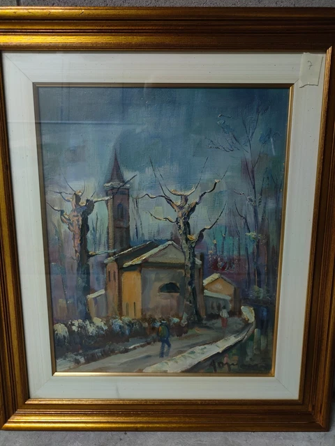 ALDO OPPICI ( Sabbioneta,Mantova,1908 Vimodrone,1985 ) olio su tela