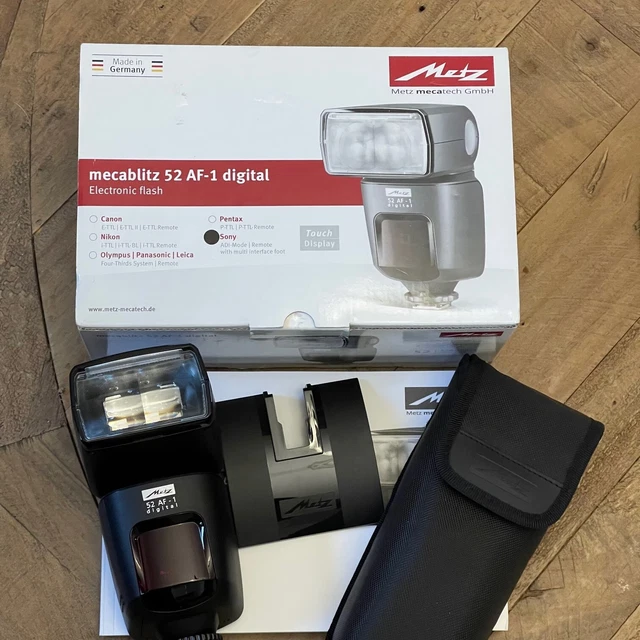 Metz Mecablitz MB 52 AF1 Flash for Sony Mint Original Package Made in Germany 3
